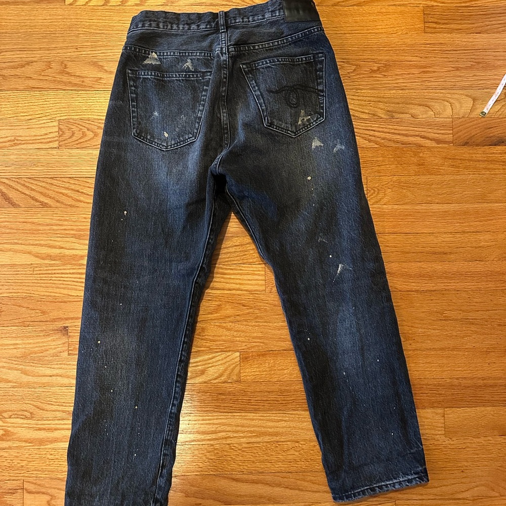 R13 Gold Splatter Crossover Jean, Eton Selvedge black, 26 - Picture 15 of 16